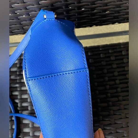 Kate Spade Sunglasses Blue & White Shoulder/Cross Body Bag - Picture 9 of 13